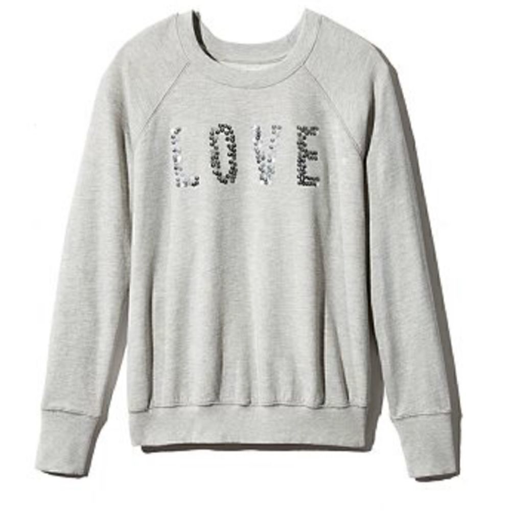 Sundry Love Embellished Sweatshirt size Large